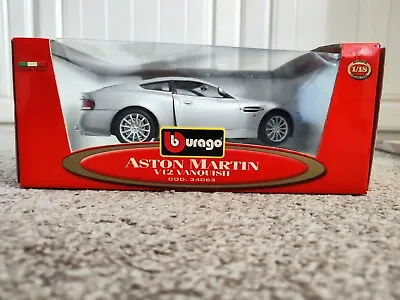Burago 34063 Aston Martin V12 Vanquish Diamond Collection Boxed **RARE** • £50