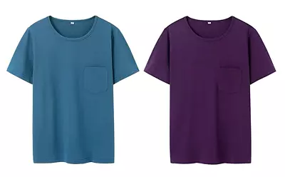 NEW Lot Of 2 Womens BaseLayer Crewneck Tees Purple & Teal Ladies Sz S T-shirt • $13.95