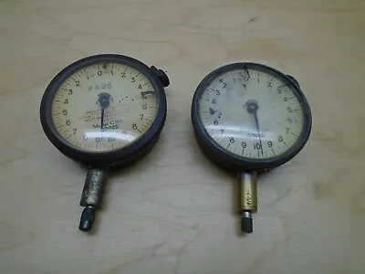 Lot Of 2 Vintage Pratt & Whitney  C3K .00025  Dial Indicator Model Full Jeweled • $72.02