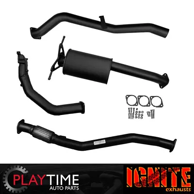 3 Inch Ignite Exhaust For Navara D22 2.5L 2007-2015 With Muffler Black • $580.50