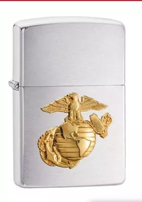 Zippo U.S. Marine Corps. Windproof Pocket Lighter 280MAR/ #55 • $25.99