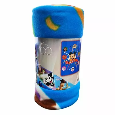 Mickey Mouse Unstoppable Fleece Throw Blanket 45 X60  Disney 100th Anniversary • $19.99