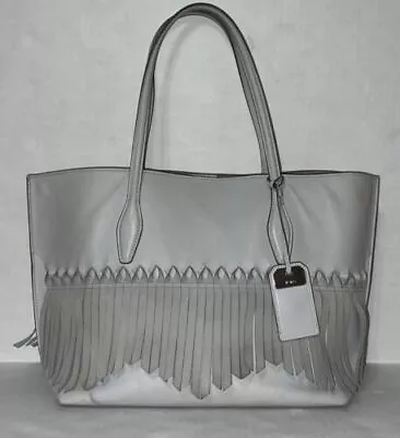 Tods Womens Genuine Leather Joy Origami Side Fringe Large Tote Shoulder Handbag • $39.44