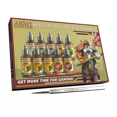 The Army Painter Speedpaint 2.0+ Metallics Set - Acrylic Paint Models Miniatures • $45.99