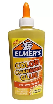 Elmer's Color Changing Glue 9 Oz Yellow To Red In The Sunlight Great For Slime • $2.25