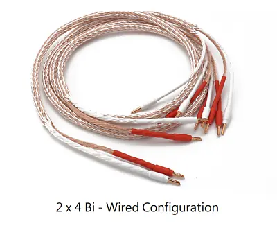 Valab Hexa-Helix Speaker Cable 2 X 4  ( Bi-Wired ) --- 3 Meter Pair • $120