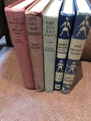 £12.75 • Buy Set 5 Hardback Enid Blyton Book 1950s Vintage Famous Five Secret Seven
