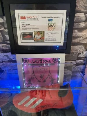 £79.99 • Buy Signed Adidas Steven Gerrard Boot In Display Case With AAA COA