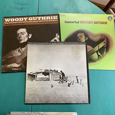 Woody Guthrie 3 Lp Lot • $25