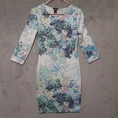 H&M Green Floral Bodycon Dress • $23.95