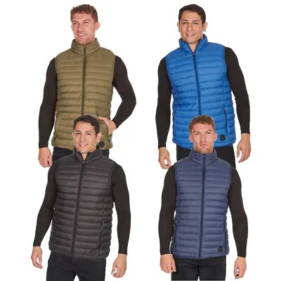 Mens Padded Vegan Gilet Bodywarmer Windproof Lightweight Casual Sleeveless M-2XL • $25.25