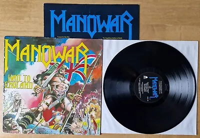 Manowar Hail To England. Vinyl LP. 1984 Music For Nations. • $60