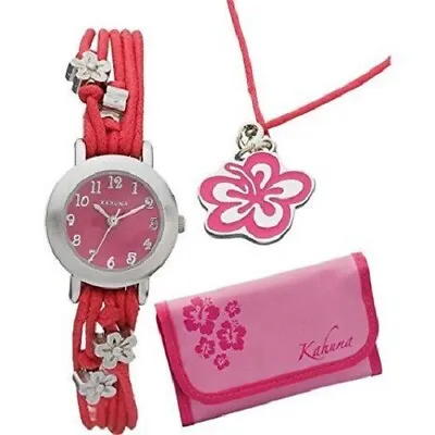 £10.25 • Buy Kahuna Ladies - Girls Watch Gift Set Inc Wallet & Necklace AKKS-0003F