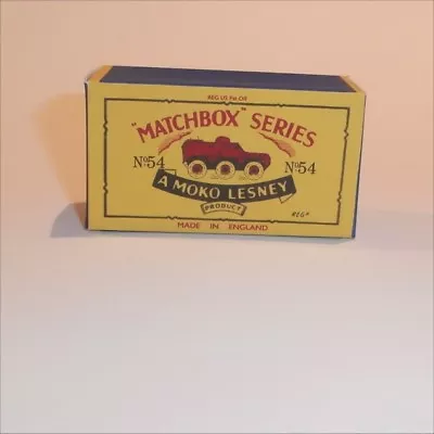 Matchbox Lesney 54 A Saracen Army Truck Repro B Style Box • $14.99