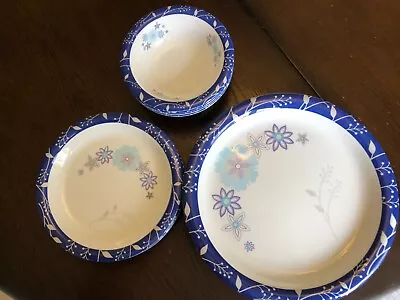 12 Piece Set Melamine Dinner Plates Side Plates & Bowls • £14.99