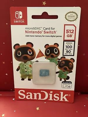 SanDisk 512GB Micro SDXC UHS-I Memory Card Micro SD For Nintendo Switch Lite New • $38.81