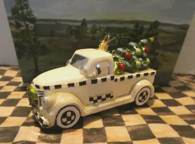 Mackenzie-childs Farmhouse Special Delivery Truck Glass Ornamentnew Scenic Box • $112.50