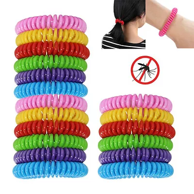 Anti Bug Insect Pest Repellent Bracelet Wrist Band Natural Protection 30 Pack • $10.63