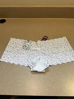 Maidenform Luxurious White Lace Boyshort Panties Women's 2XL NEW NWT • $8.99