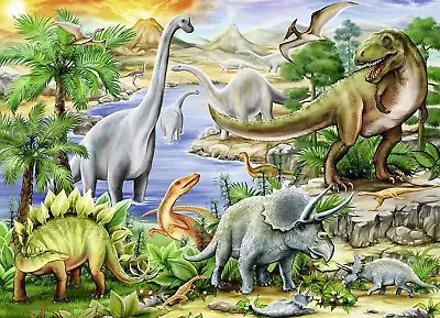 Ravensburger Prehistoric Life 60 Piece Jigsaw Puzzle For Kids – Every Piece Is U • $21.95