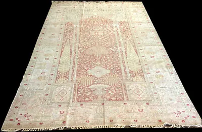 A Fabulous Antique Silk Room Size Turkish Keyseri Prayer/Directional Rug • $1979.12