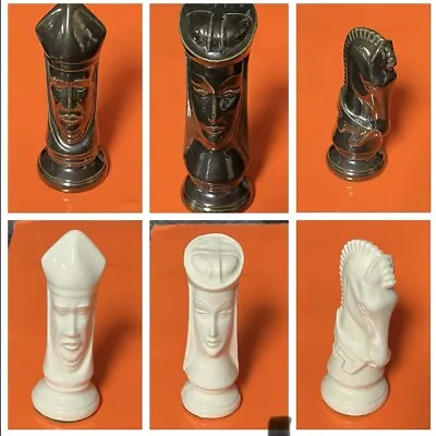 1960's Duncan Ceramic Chess Midevil Catholic Roman-YOU PICK REPLACEMENT PIECES • $3