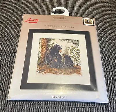 Black Bear With Cubs Cross Stitch Kit • £40