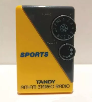 £25 • Buy TANDY AM/FM SPORTS STEREO RADIO RARE RETRO VINTAGE 1980s/FREEPOST 