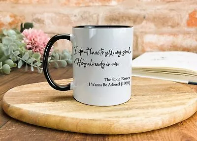 The Stone Roses I Wanna Be Adored Mug Music Lyrics Manchester Song Personalised • £9.99