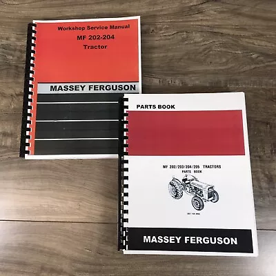 Massey Ferguson 204 Tractor Service Parts Manual Repair Shop Set Work Bull Books • $76.97