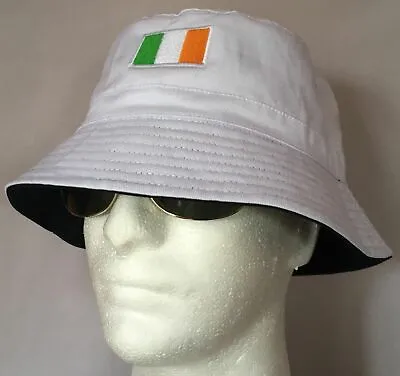 £11.95 • Buy Irish Flag Republic Of Ireland Tricolour Bucket Festival Garden Sun Hat Eire