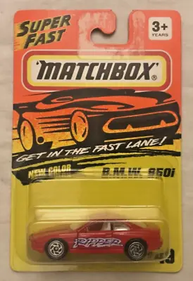 Matchbox Super Fast BMW 850i Red/RIPPER Decals/Vintage 1994/Brand New Sealed • $4.99