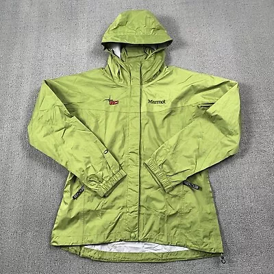 Marmot Jacket Adult Small Green Full Zip Precip Long Sleeve Outdoor Casual Men • $48.88