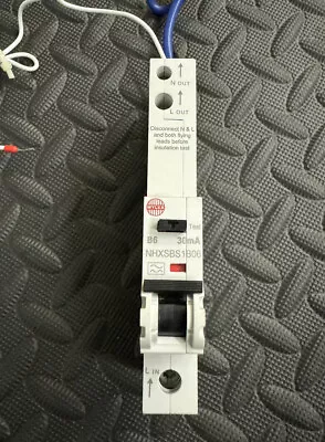 Wylex NHXSBS1B06 Type B RCBO Outlet 6 Amp • £5.99