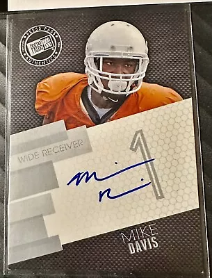 2014 Press Pass Signings Silver Mike Davis #PPS-MD Rookie Auto RC • $3.50