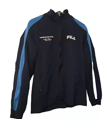 Fila Jacket Vintage Promotional NASDAQ 100 Open Blue 2002 Classic Adult Small  • $27.29