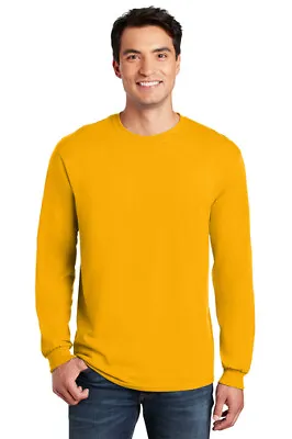 Gildan Mens T-Shirt Long Sleeve Heavy Cotton 5.3 Oz R-G540 • $13.09