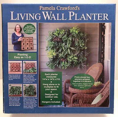 Pamela Crawford's Living Wall Planter - 14  X 14  X 5  - Hangers Included • $44.95