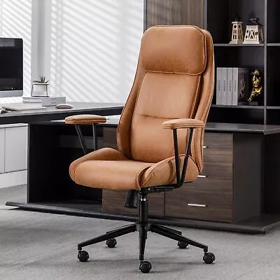 Executive Chair Mid Century Office Modern Chair 55° Reclining High Back Desk • $184.95