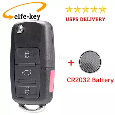 4 Buttons Remote Key Fob Shell Case For Volkswagen VW Mk4 MK5 Typ 1J Typ 1K R32 • $9.88