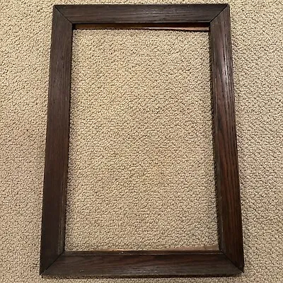 2” Wide Antique Tiger Oak Mission Arts Crafts Frame Fits 14 1/2 X 22 1/2” • $99.99