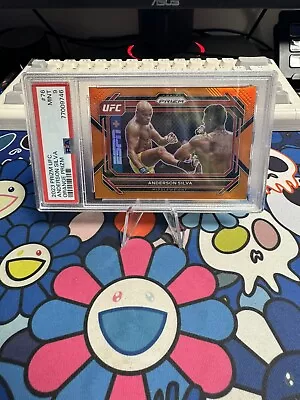 2023 Panini Prizm UFC Orange Prizm #1/99 Anderson Silva #76 PSA 9 MINT • $49.95