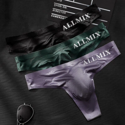 $3.34 • Buy Men's G-string Briefs Sexy Thong Bikini Underwear T Back Pouch Panties Swimwear