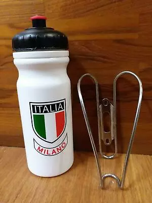 BikinGreen BT1 Stainless Water Cage W/ Milano Bottle 550ml Vintage Retro Bike • $23.90