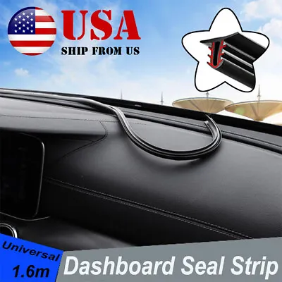 Car Push SealStrip Dashboard Moulding Window Gap Plug Filler Catch Styling 1.6m • $7.59