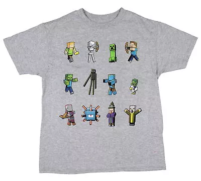 Minecraft Boys' Character Squad Grid Formation Kids T-Shirt • $14.99