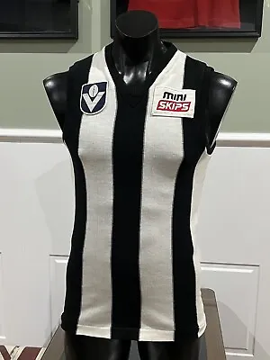 Collingwood Magpies Afl Vfl Match Worn Jumper Jersey #37 1987 Athas Hrysoulakis • $599