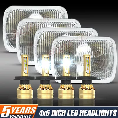 4pcs 4X6 LED Headlights Hi Lo Beam DRL For Chevrolet K5 Blazer C20 Truck Camaro • $129.99