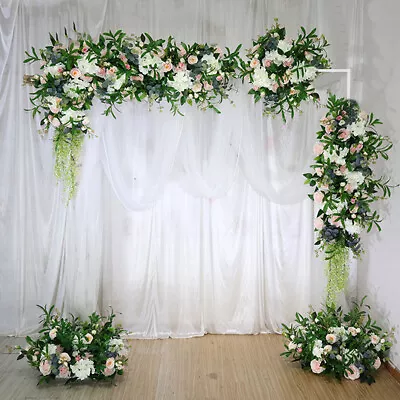 $71.91 • Buy Size Adjustable Wedding Arch Backdrop Metal Stand Flower Balloon Frame Party Dec