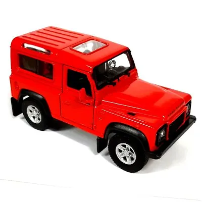 1/38 Scale Die Cast RED Land Rover Defender - Model Toy Car - Diecast Gift • £12.99